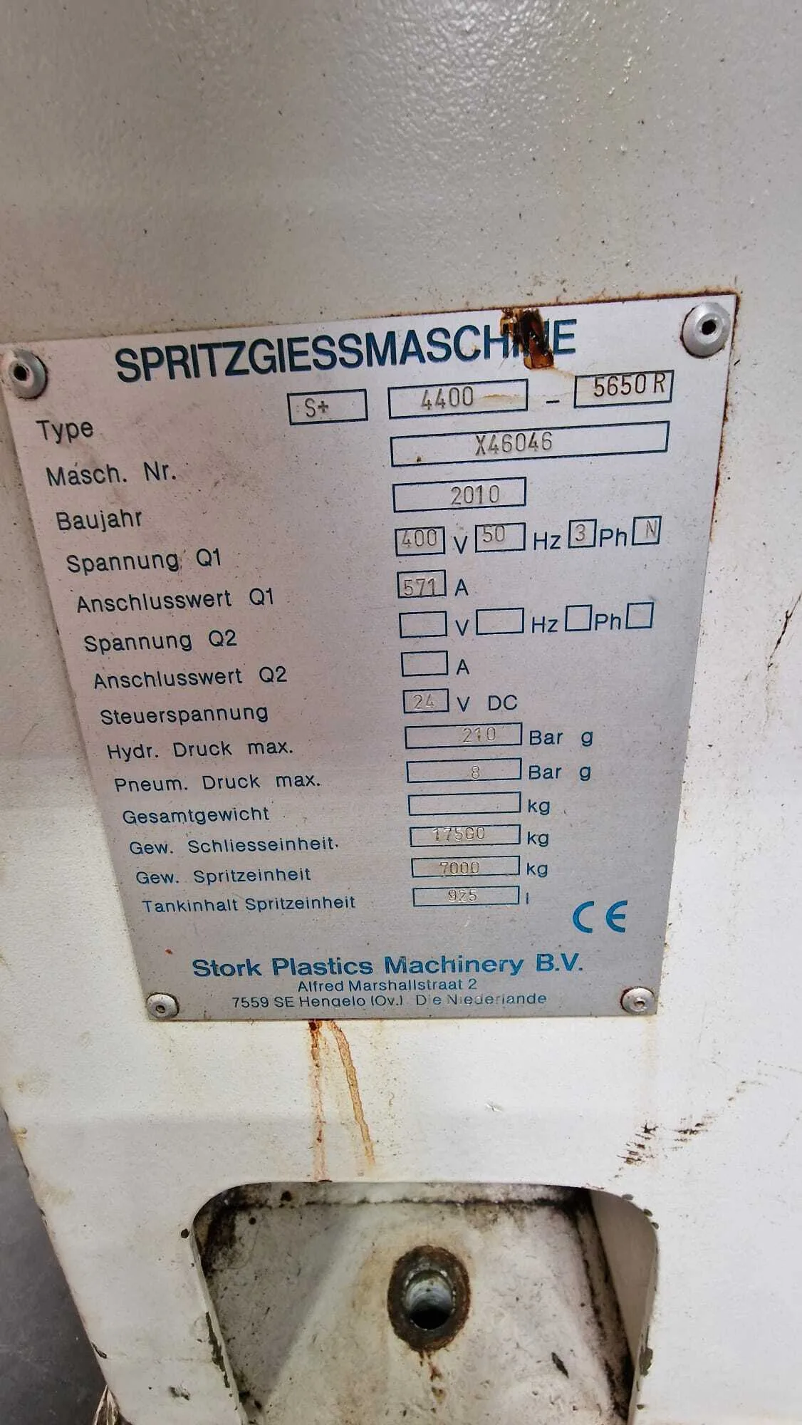 Stork IMM Premium Used X46046